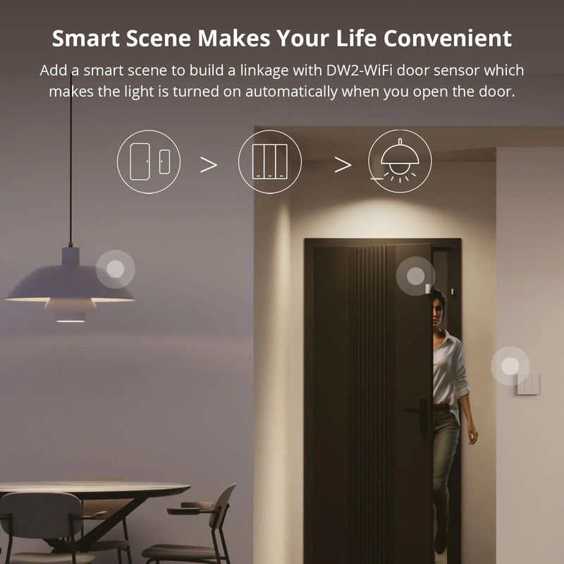 SONOFF M5 80/86Type Matter Smart Wall Switch with Physical Button Detach Relay Mode Schedule Voice Control via Alexa Google Home
