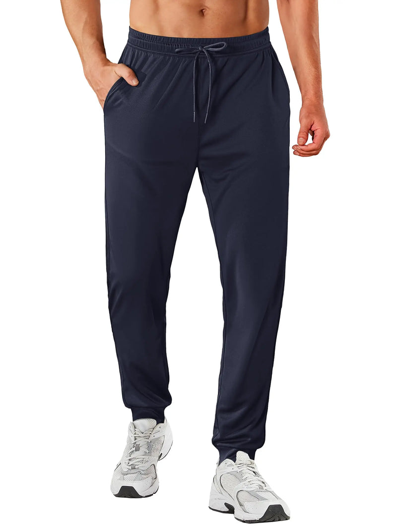 TACVASEN Lightweight Sport Pants Mens Quick Dry Elastic Waist Running Pants Outdoor Gym Workout Athletic Pants Sweatpants Jogger