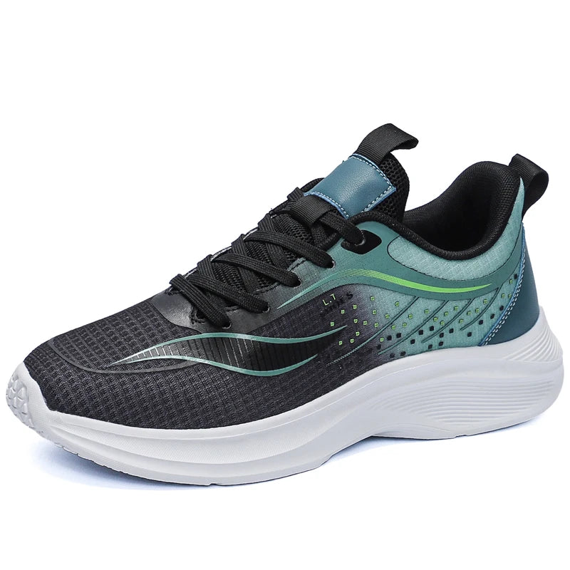 Men Sports Shoes Breathable Mesh Comfort Spring Outdoor Running Sports Shoes 2026 New Soft Sole Rebound Cushioning Tennis Shoes