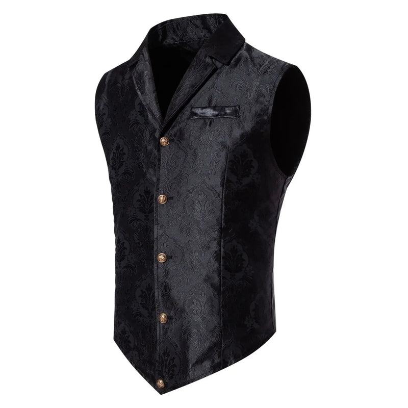Blue Jacquard Fabric Men's Sleeveless Vest Coat,Wedding/Party/Stage Performance Dress Vests,Green Red Pink Black White Waistcoat