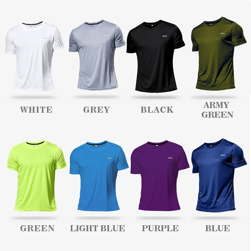 Men's 2PCS Compression Sportswear Set Short Sleeve T Shirt Shorts Gym Fitness Running Training Athletic Outfit