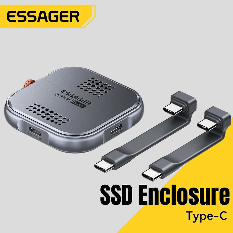 Essager Magnetic Hard Drive Enclosure Tpye C M.2 2230 NVME SSD Docking Station USB3.2 Gen2 10Gbps Speed for Phone Tablet Laptop