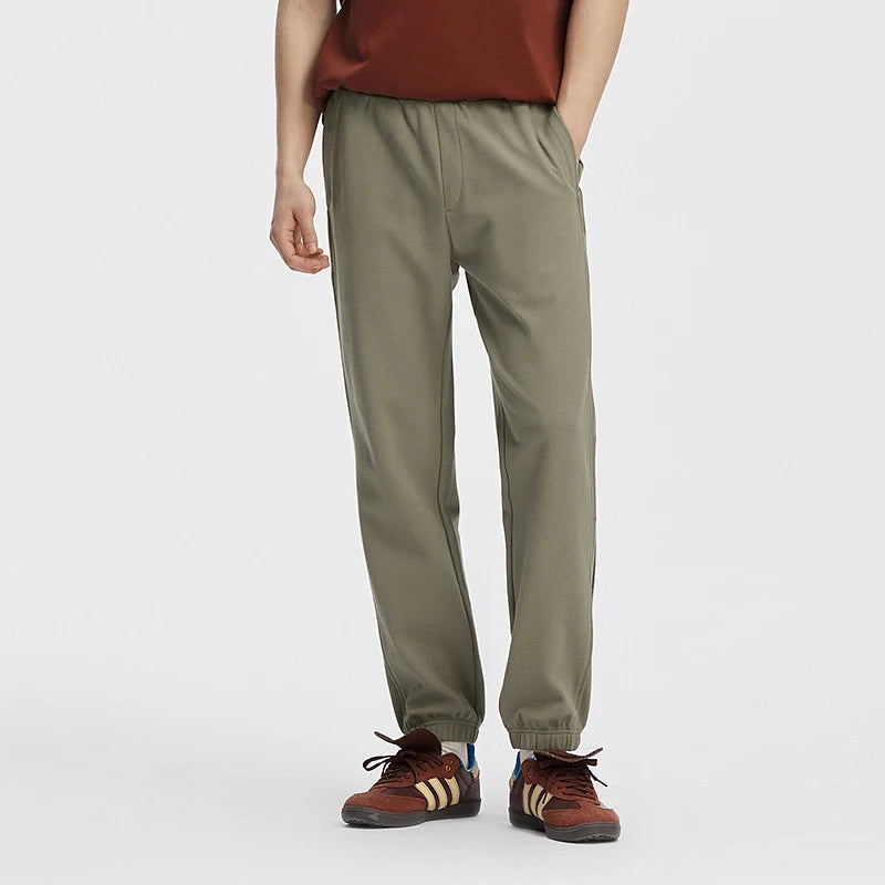 Semir Men Pants Solid Tapered Loose Textured Plaid Jogger Knit Sport Style Casual Autumn Trousers Daily Wear 2026