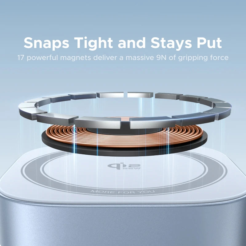 UGREEN Qi2.2 25W 2-in-1 Magnetic Wireless Charger Stand Fast Charging Stand Charger For iPhone 16 17/AirPods Magflow Charger