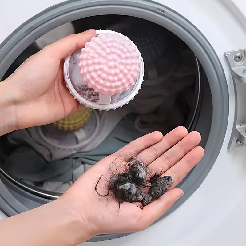 1pc Multifunctional Cleaning Ball for Washing Machine Hair and Debris Collection, Dual-Use Cleaning and Care Ball for Clothes