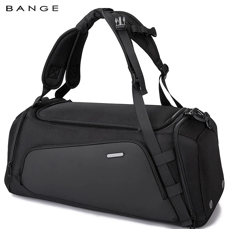 BANGE Gym Bag Fitness Wet Dry Waterproof Training Men Travel Shoulder Handbags Multifunction Work Out Swimming Duffle Bag Shoes