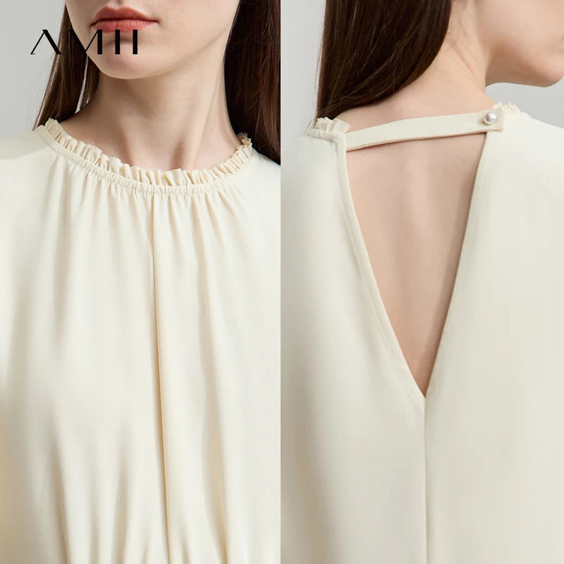 រ៉ូបវិស្សមកាលថ្មីរបស់ AMII Minimalist សម្រាប់ស្ត្រីឆ្នាំ ២០២៥ រ៉ូបវែងរលុងបែបប្រណីតសម្រាប់នារីរ៉ូបពិធីជប់លៀងឆើតឆាយ 12542289