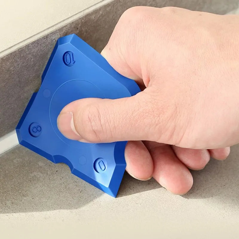 4pcs Plastic Caulking Tool Set-Silicone Sealant Application and Removal Kit.Grout Joint Edge Cleaner, Spreader for Tiles.