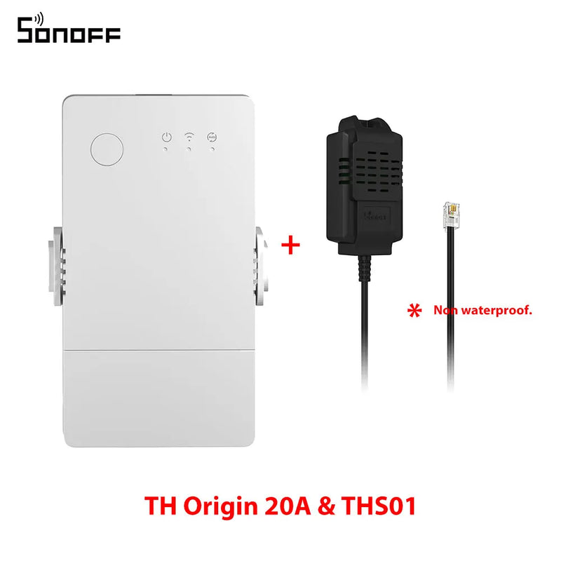 SONOFF TH Origin 16A/20A Smart Temperature Humidity Switch Monitoring Wi-Fi ESP32 Chip Smart Home Assistant via eWelink