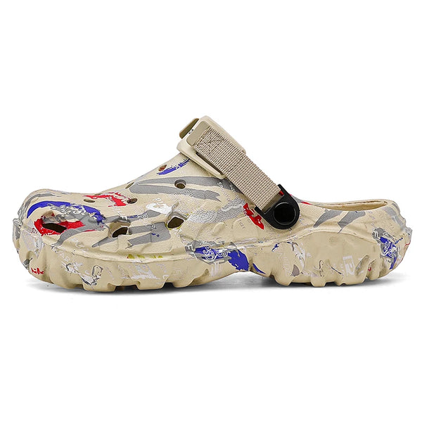 Plus Big Size 48 49 50 51 Summer Rubber Sandals Men Clogs Garden Shoes Zuecos Hombre Cholas Man Clog Beach Shoes Wide Foot