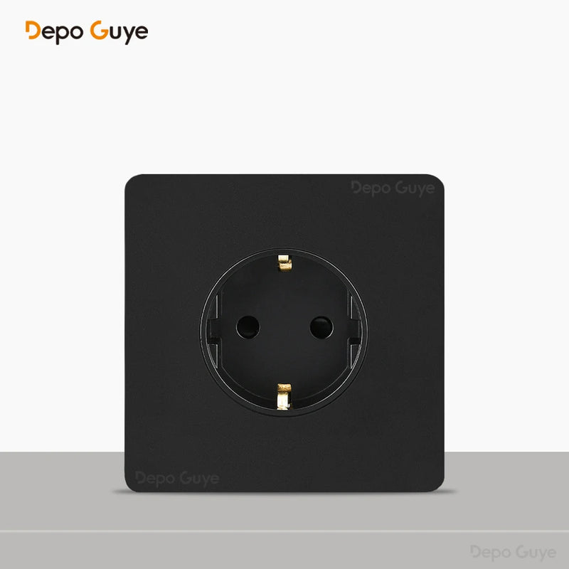 Retro Brass Lever Switch 1-4 Gang 2 Way Toggle Switch Panel Black EU RU FR Electrical Sockets And Switches USB Type-c Cat6 Rj45