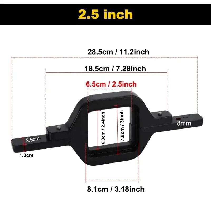 Factory Price Dual Leds Mount Brackets Led Pods Mount Brackets 2.5 Inch Towing Hitch Mount Brackets for Truck Trailer Suv Pickup