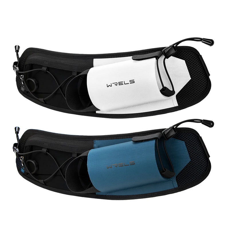 WRELS Running Bag Waist Bag Men Belt Bag Marathon Trail Waist Pack For Phone Water Bottle Sports Fanny Pack Fitness Dual Pocket