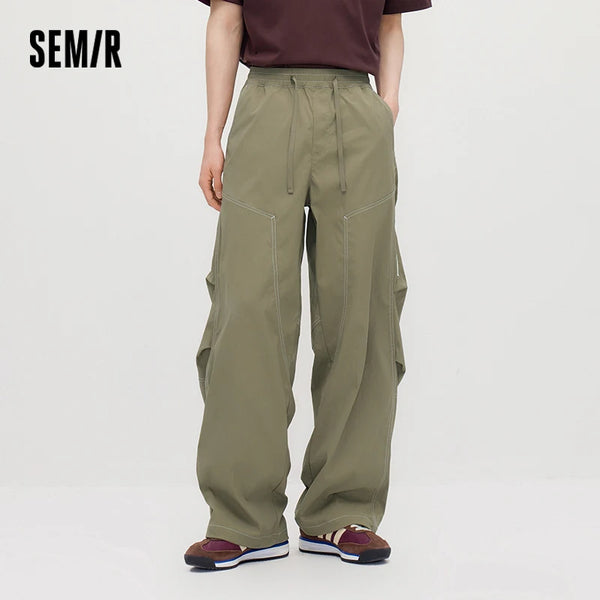 ខោបុរស Semir ខោជើងវែងរលុងពណ៌ត្រជាក់ៗសម្រាប់រដូវក្តៅឆ្នាំ ២០២៦ ស្ទីលទាន់សម័យ