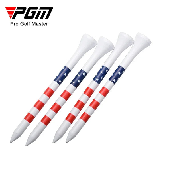 Golf Tees 50pcs 83mm Bamboo Stripe Ball Seat JC025