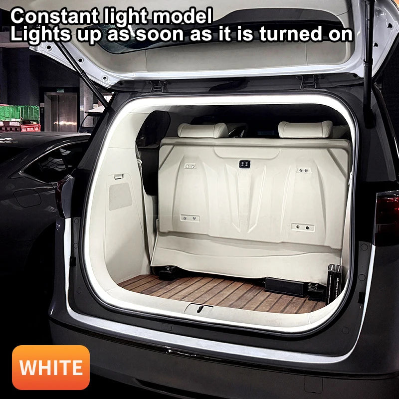 Flexible Silicone LED Light Strip SUV Trunk Soft Rubber Ambient Lighting Waterproof Concealed Installation for Vehicle Decor