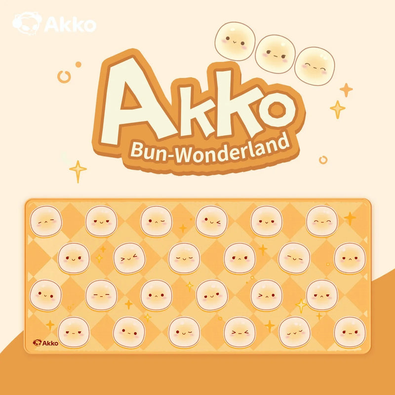 Akko Bun-Wonderland Mouse Pad 900x400 Large Size Rubber Mousepad Desk Pad Gamer Computer Accessories Thick Seam Edge for Gaming