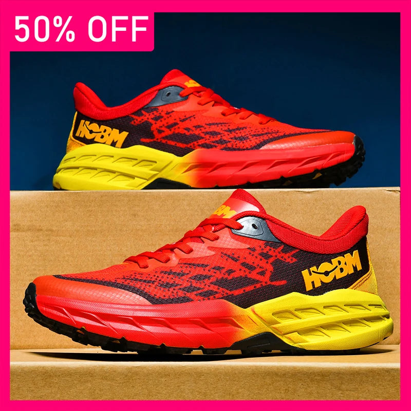 Mens Running Shoes 2026 New Color Blocked Mesh Anti Slip Wear Resistant Mens Hiking Lightweight Lace Up Sports Training Shoes