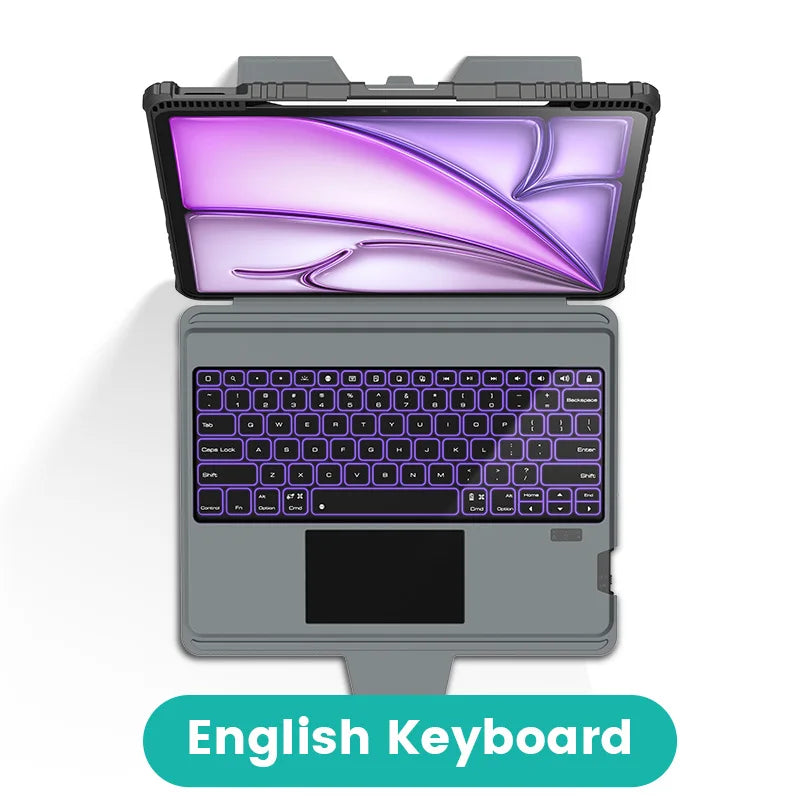 Backlight Keyboard Case for iPad Pro 13 M4 Air 13 2025 Nillkin for iPad Pro 12.9 6th Generation Air 11 M2 Spanish Keyboard Cover