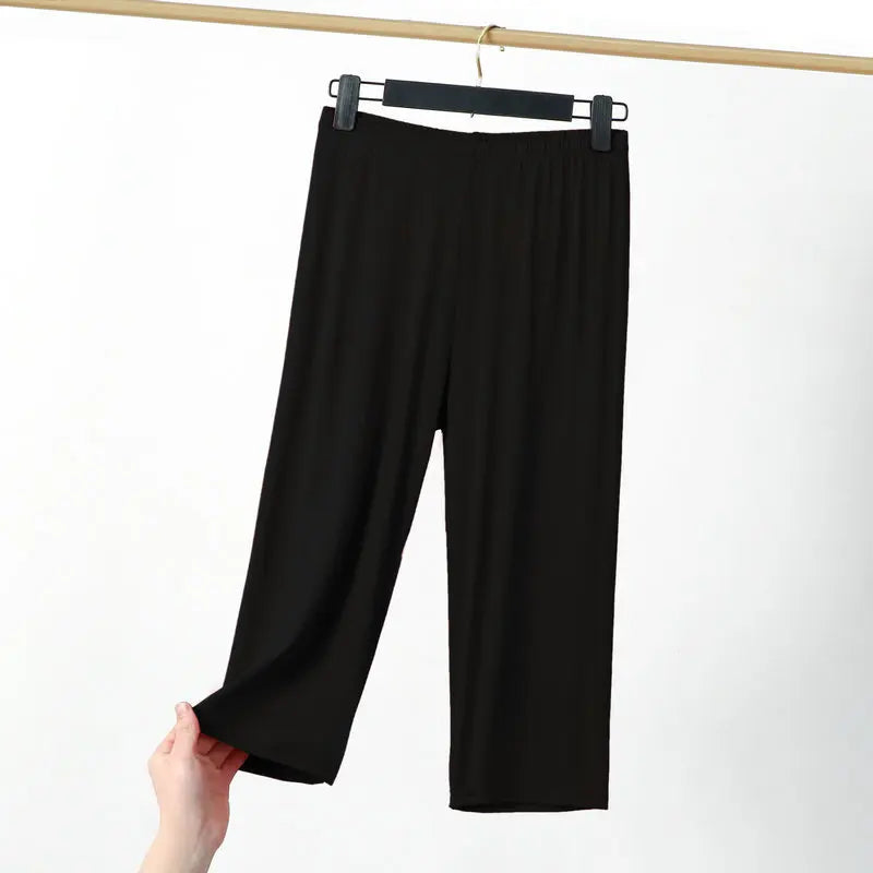Plus Size Thin Summer Pajama Pants For Women Pantalones Soft Comfort Sleepwear Pyjama Pant Female Home Wear Capri Trousers 8XL