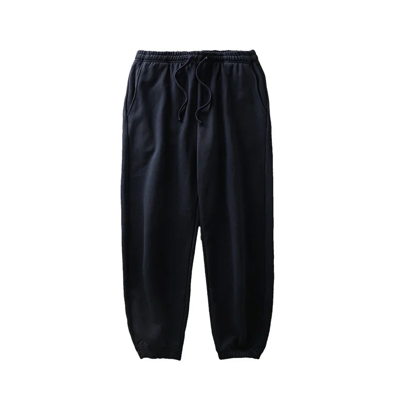 DUKEEN 500G Heavyweight Men Sweatpants Spring and Autumn 100% Cotton Loose Casual Sport Jogger Pants Men's Drawstring Trouse