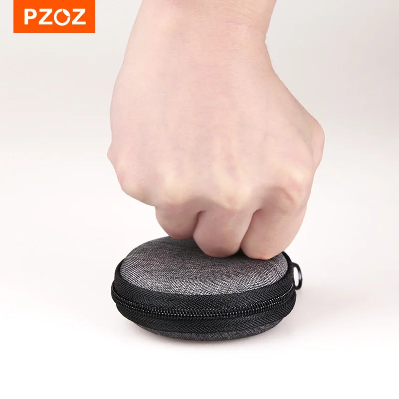 PZOZ Cable Storage Bag Data Cable Storage Zippered Bag Travel Case For Headphone Phone Cable Portable Bag Waterproof Storage Bag