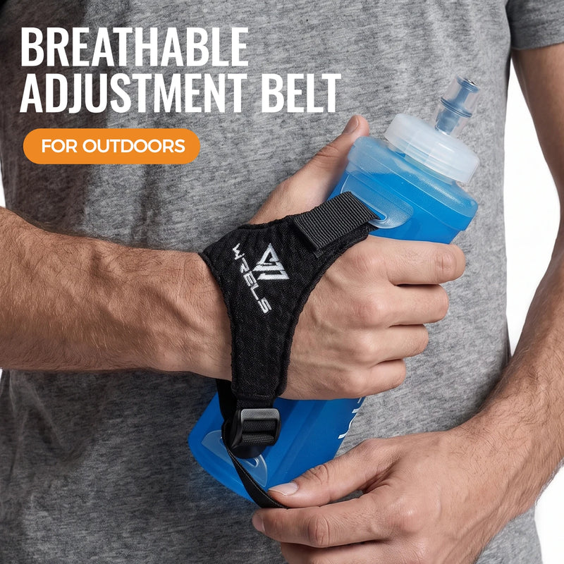 WRELS TPU Soft Water Bottle BPA Free Hydration Flask Running Cycling Hiking Outdoor Squeeze Collapsible Handheld Sports Kettle