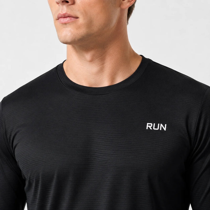 Men's UPF 50+ UV Protection Long Sleeve Sports T-Shirt, Quick Dry Breathable Athletic Tee for Running Fishing Outdoor Workout
