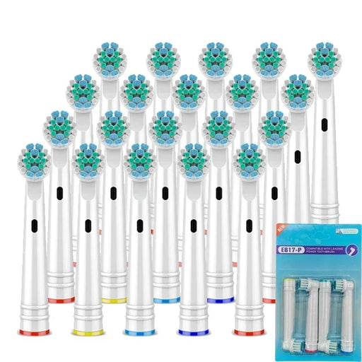 16/20pcs Electric Toothbrush Replacement Brush Heads for Oral B Sensitive Brush Heads Bristles D25 D30 D32 4739 3709