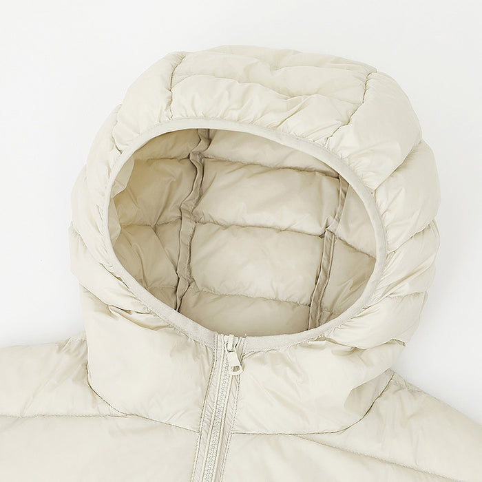 LNGXO Women Hooded Down Jacket Ultralight Hiking Trekking Camping Waterproof Packable Winter Jackets Outdoor Thermal Puffer coat