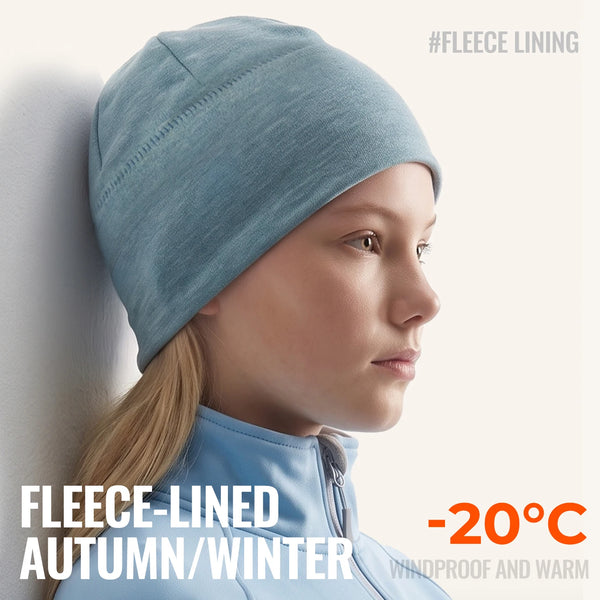 WRELS Thermal Skull Caps Windproof Warm Beanie Elastic Fleece Lined Anti Cold Winter Men Women Outdoor Skiing Running Hats
