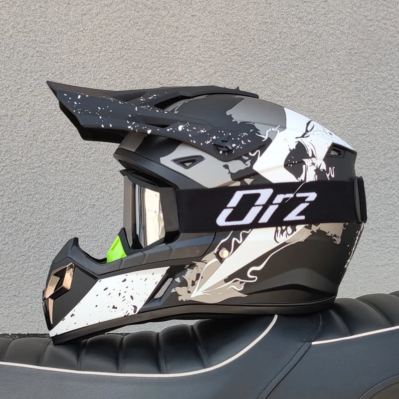 ORZ Adult Motocross Helmet MX Dirt Bike Helmet Lightweight Off Road ATV UTV Quad Motorcycle Cross Helmet for Men Women Youth