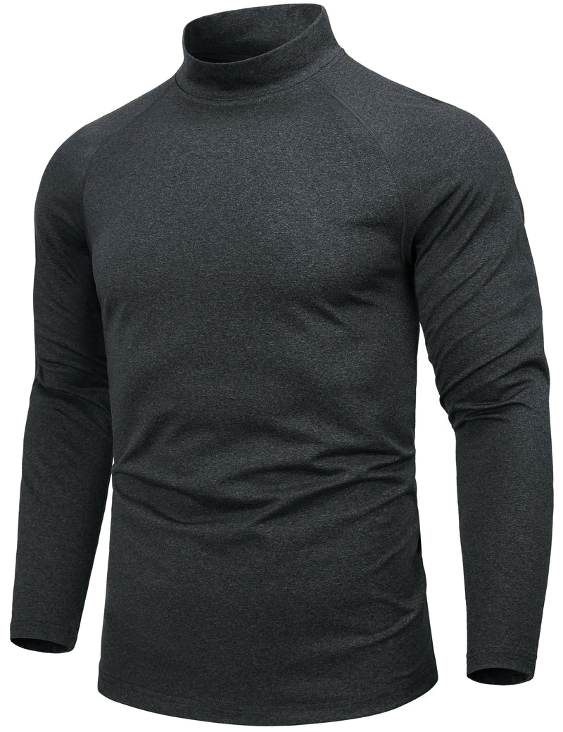 TACVASEN Men's Thermal Shirts Long Sleeve Micro-fleece Fleece Lined Base Layer Undershirts Athletic Warm Winter Workout Top