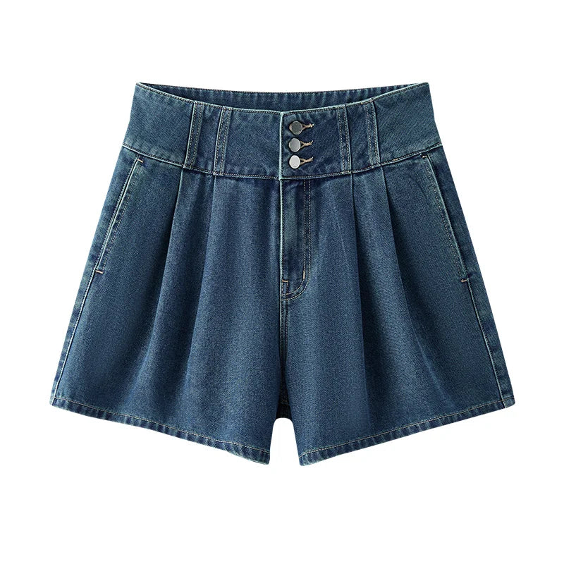 Semir High Waist Denim Shorts Women Loose Fit 2025 Summer New Cooling A Line Versatile Bottoms for Sweet Cool Look