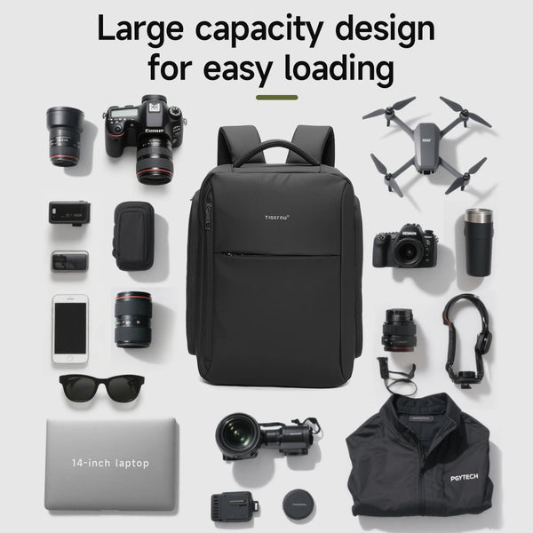 Tigernu Camera Backpack For Men Video Digital Bags For Photographers DSLR Camera Case Waterproof Camera Backpack 14 Inch Laptop
