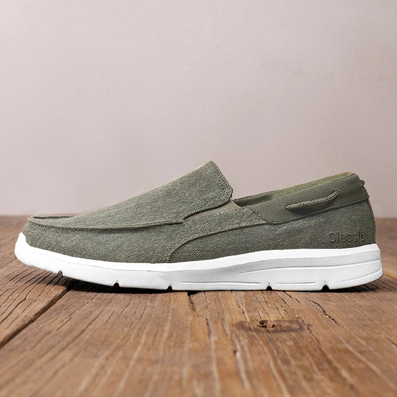 Mens Walking Shoes 2025 New Low Top Lightweight Breathable Flat Bottom Fashion Simple Loafers Casual Sneakers for Men