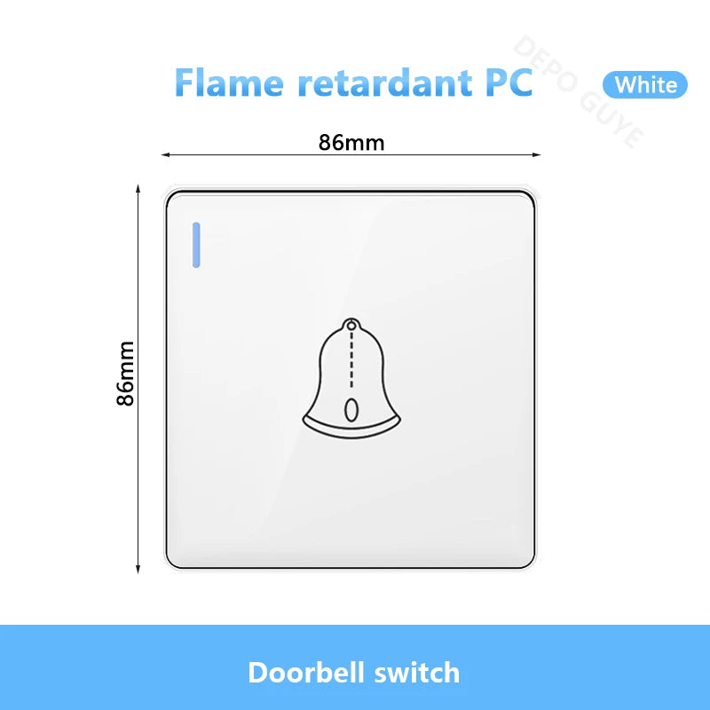 White UK Standard 13A USB Wall Socket Panel,Universal 18W Type-c Quick Charge Socket Plug,Wall Light Switch Electrical outlet