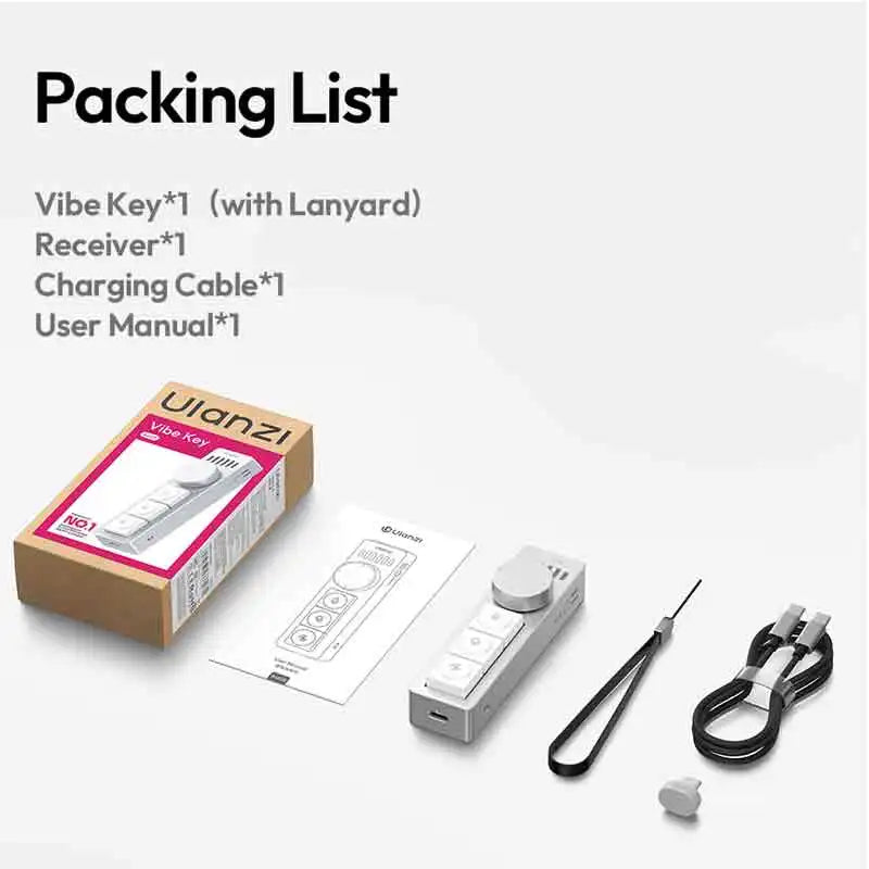 ក្តារចុចបញ្ចូលសំឡេង Ulanzi AU05 Vibe Key Al សម្រាប់ Codex Claude Gemini AI Coding Video Meeting Studio ជាមួយប៊ូតុងលៃតម្រូវបាន 3 គ្រាប់