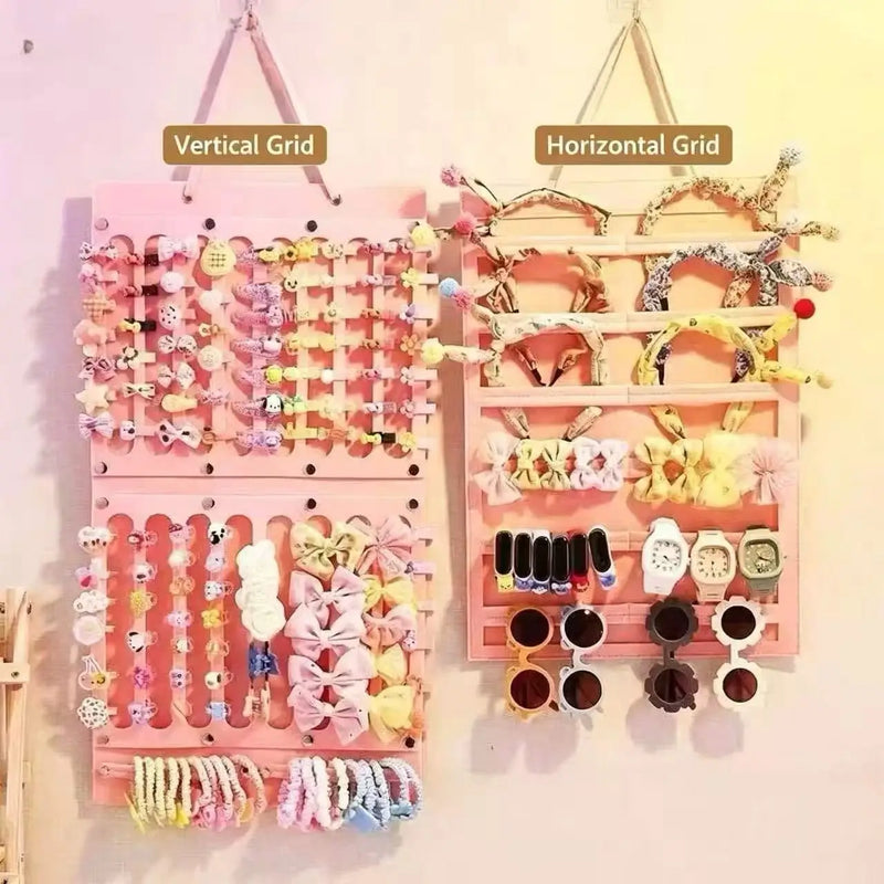 Children's Hair Accessories Storage Hanging Bag, Women's and Girls' Grabbing Clip, Felt Storage Rack, Felt Hair Clip Storage Rac