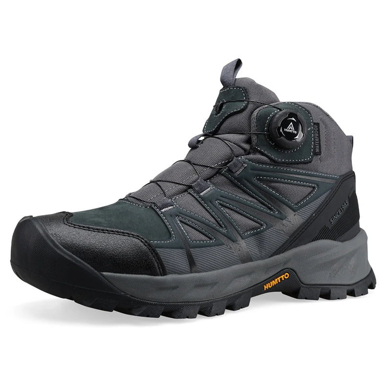 HUMTTO Winter Hiking Shoes Mens Breathable Leather Climbing Shoes Man Anti-slip Outdoor Sneakers Designer Trekking Boots for Men