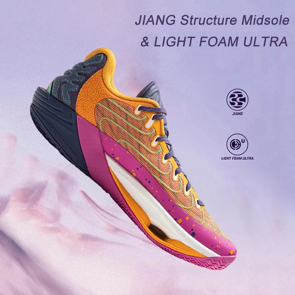 ស្បែកជើងបាល់បោះបុរស Li-Ning POWER XII Professional ធ្វើពីស្នោស្រាល ULTRA ទន់ស្រួល ម៉ាក JIANG LiNing Competition Sneakers ABAV067