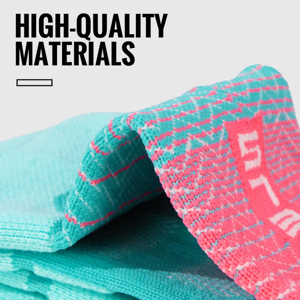 WRELS Running Socks High Tube Hhick Towel Bottom Shock Absorption Non-slip Anti-Blister Breath Basketball Sports Cushion Socks