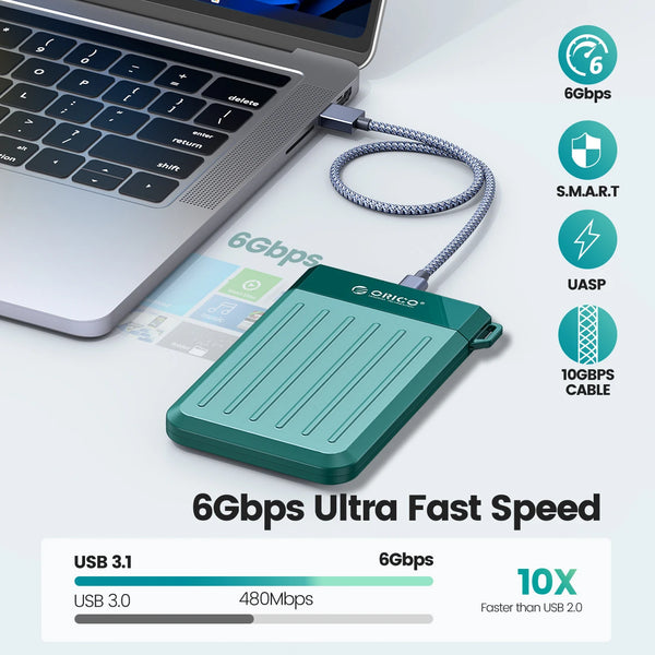 ORICO HDD Case 2.5 SATA to USB 3.0 Adapter Hard Drive Enclosure for SSD Disk HDD Box Type C 3.1 Case HD External HDD Enclosure