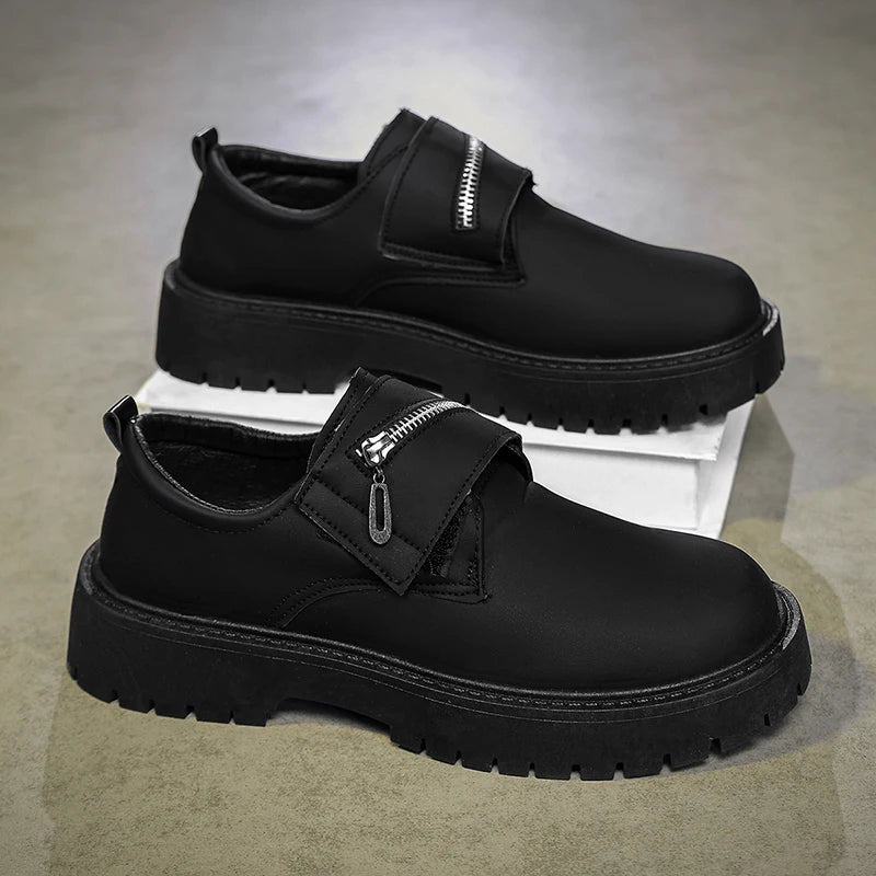 Men's business dress shoes four seasons breathable light soft-sole non-slip Joker tooling leather shoes fashion outdoor walking
