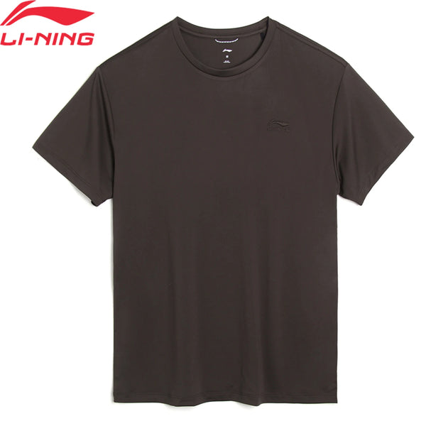 អាវយឺតបុរស Li-Ning ស្ទីលកីឡា ទំហំធម្មតា 100% Polyester កមូល អាវយឺតដៃខ្លី LiNing ATSV903