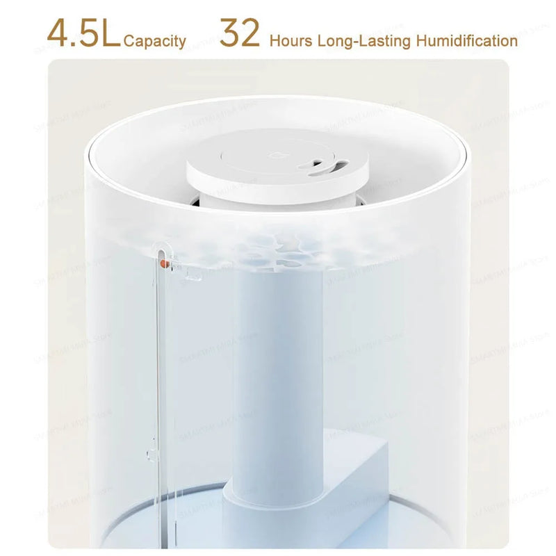 MIJIA Humidifiers 3, Large 4.5L Capacity, 350mL/h Humidifying Capacity, Water Shortage Protection,CN Version With Adapter