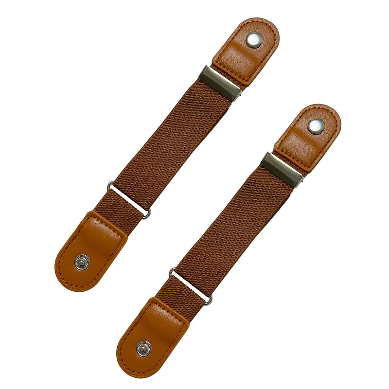 2pcs Women's Casual Belt Set,Simple Short Elastic Waistband for Jeans, Available 6 Colors to Match Various Styles,elastic band