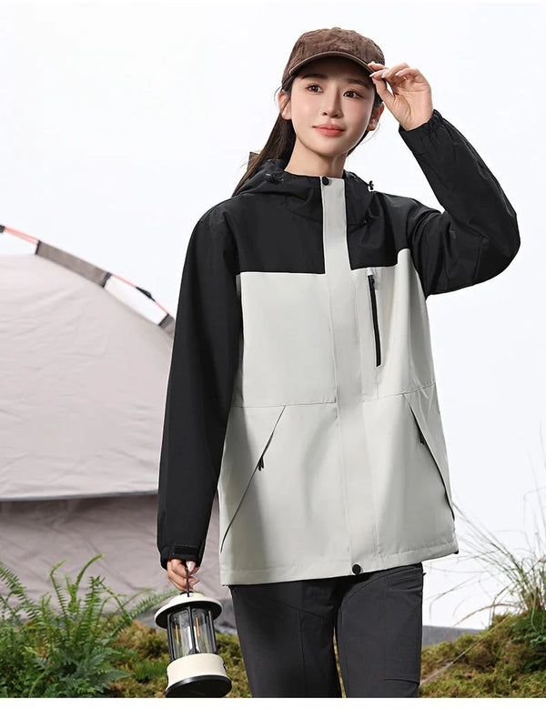 2026 Outdoor travel camping Waterproof Jacket Autumn  Winter Classic hooded single-layer down jacket casual trendy versatile