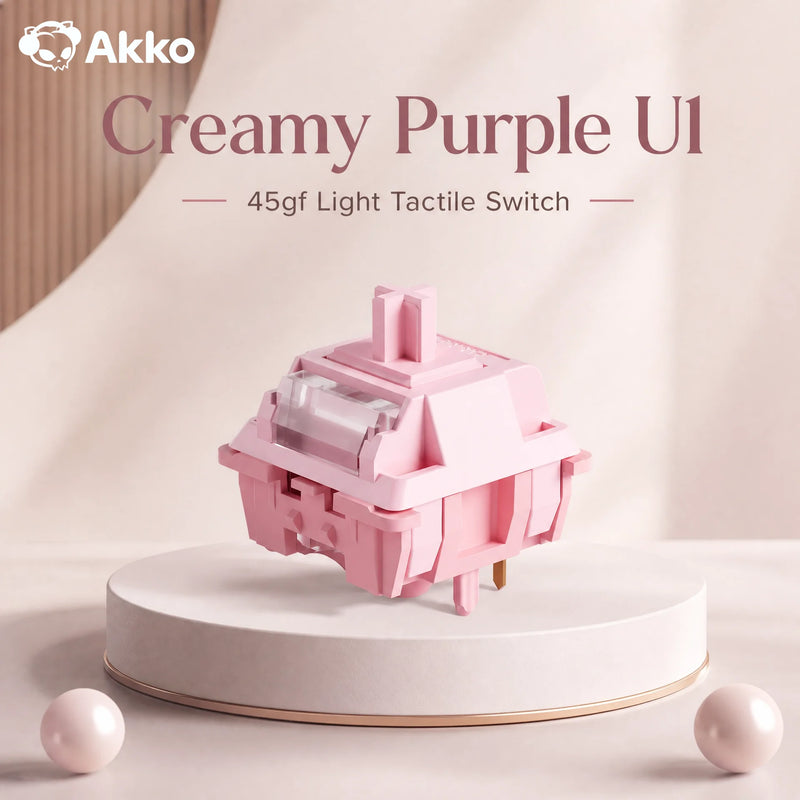 Akko Tactile Mechanical Keyboard Switch U1 Series Creamy Purple