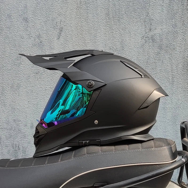Motorcycle Helmet ATV Dirt Bike Downhill Cross Capacete Da Motocicleta Cascos Motocross Off Road Helmet With Lens